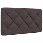 vidaXL Cadre de lit avec LED sans matelas marron foncé 80x200 cm tissu