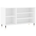 vidaXL Armoire à chaussure Blanc brillant 102x36x60 cm Bois ingénierie