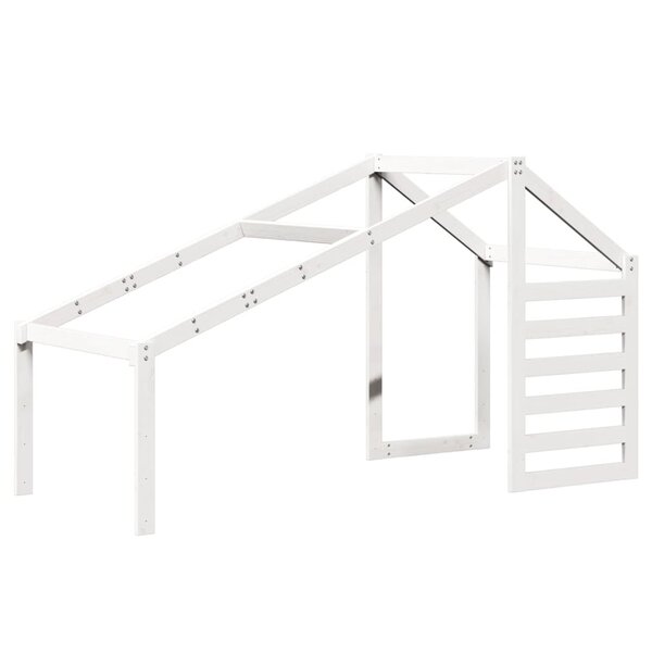 vidaXL Toit de lit pour enfants blanc 198x87x113 cm bois de pin massif