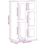 vidaXL Buffet Noir 59 x 35 x 100 5 cm Bois d'ingénierie