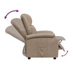 vidaXL Fauteuil inclinable Cappuccino Similicuir