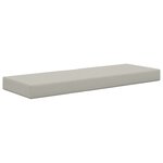 vidaXL Coussin de Siège d'Extérieur Gris 111 5 x 40 x 8 cm