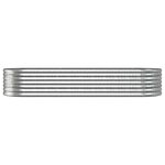 vidaXL Lit surélevé de jardin Acier galvanisé Argenté