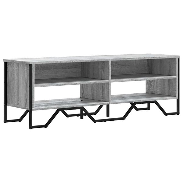 vidaXL Meuble TV sonoma gris 122x34x41 cm bois d'ingénierie