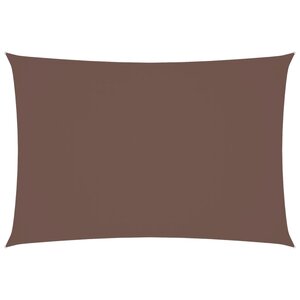 vidaXL Voile de parasol tissu oxford rectangulaire 2 5x4 5 m marron