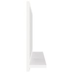 vidaXL Miroir de salle de bain Blanc 60x10 5x37 cm Bois d’ingénierie