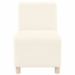 vidaXL Unité de Sofa Modulaire Sans Accoudoirs 3 Pièces Crème