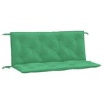 vidaXL Coussins de banc jardin lot de 2 vert 120x50x7 cm tissu Oxford