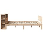 vidaXL Lit bibliothèque sans matelas 160x200 cm bois massif de pin