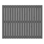 vidaXL Tête de lit murale Gris 108x3x90 cm Bois massif de pin