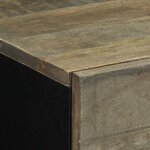 vidaXL Table de chevet gris clair 50x33x60 cm bois de manguier massif