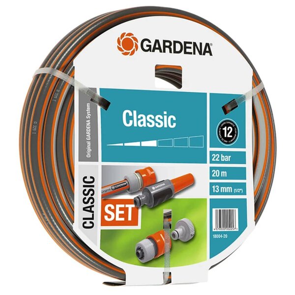 Gardena ensemble de tuyau d'arrosage 5 pcs classic 13 mm 20 m 18004-20