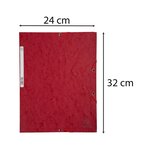 Chemise 3 Rabats À Élastiques Carte Lustrée 400g/m2 - A4 - Cerise - X 25 - Exacompta