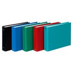 Classeur Rembordé Polypropylène Pour Fiches Bristol 125x200 2 Anneaux 25mm - Couleurs Assorties - X 10 - Exacompta