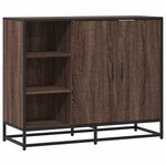 vidaXL Buffet chêne marron 92x35x76 cm Bois d'ingénierie