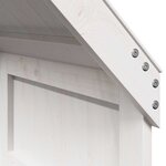 vidaXL Toit de lit pour enfants blanc 55x84x132 cm bois de pin massif