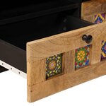 vidaXL Table basse Naturel 80 x 54 x 40 cm Bois de mangue massif