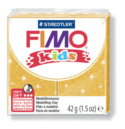 Pâte Fimo Kids 42 g Doré pailleté 8030.112