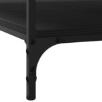 vidaXL Table basse Chêne noir 100 x 100 x 40 cm Bois d'ingénierie