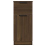 vidaXL Buffets 2 Pièces chêne marron 30x30x70 cm Bois d'ingénierie