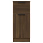 vidaXL Buffets 2 Pièces Chêne marron 30x30x70 cm Bois d'ingénierie