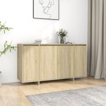vidaXL Buffet chêne sonoma 135x41x75 cm bois d'ingénierie