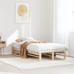 vidaXL Cadre de lit sans matelas 90x200 cm bois de pin massif