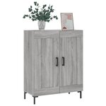 vidaXL Buffet sonoma gris 69 5x34x90 cm bois d'ingénierie
