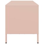 vidaXL Meuble TV rose 68x39x43 5 cm acier laminé à froid
