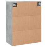 vidaXL Armoire murale gris béton 69 5x34x90 cm bois d'ingénierie