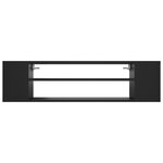 vidaXL Meuble TV suspendu Noir 100x30x26 5 cm Aggloméré