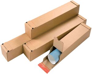 Lot de 10 - boite postale carton extra plate 3cm 310x225x30mm a4 - La Poste