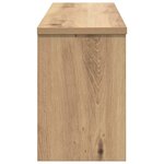 vidaXL Porte-manteau mural avec porte chêne artisanal 80 x 20 x 30 cm