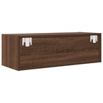 vidaXL Meuble TV chêne marron 80x31x25 5 cm bois d'ingénierie
