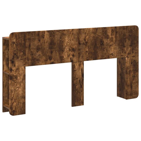 vidaXL Cabinet de Tête de Lit Chêne fumé Bois d'ingénierie
