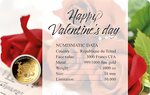 Pièce de monnaie en Or 3000 Francs g 0.031 (1/1000 oz) Millésime Gold Gift VALENTINE DAY 1/1000
