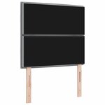 vidaXL Tête de lit Hauteur réglable Manuel Gris clair 100 cm tissu