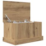 vidaXL Boîtes de rangement chêne artisanal 30x50x28 cm bois ingénierie