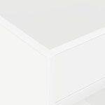 vidaXL Table d'appoint 2 Pièces Blanc 40 x 40 x 56 cm Bois d'ingénierie