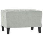vidaXL Ensemble de canapés 3 Pièces avec coussins Gris clair Velours