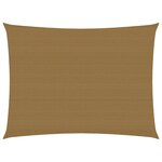 vidaXL Voile d'ombrage 160 g/m² Taupe 4x5 m PEHD