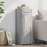 vidaXL Buffet sonoma gris 30x42 5x93 cm bois d'ingénierie