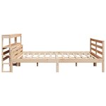 vidaXL Cadre de lit avec tête de lit sans matelas 200x200 cm