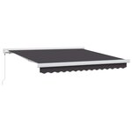 vidaXL Auvent Rétractable Anthracite 300 x 250 cm Tissu  Métal