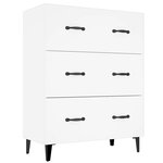 vidaXL Buffet blanc 69 5x34x90 cm bois d'ingénierie