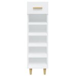 vidaXL Armoire à chaussures Blanc 30x35x105 cm Bois d'ingénierie
