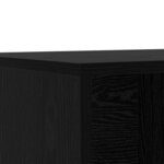 vidaXL Banc à chaussures Chêne noir 102 x 35 x 35 cm Bois d'ingénierie