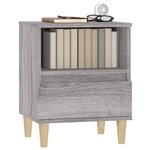 vidaXL Tables de chevet 2 Pièces Sonoma gris 40x35x50 cm