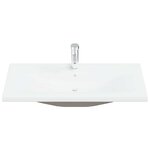 vidaXL Ensemble de meubles de salle de bain 5 Pièces gris béton