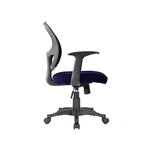 Q-connect chaise bureau rotative - Nylon maille - Max. supporte 120kg - Bleu